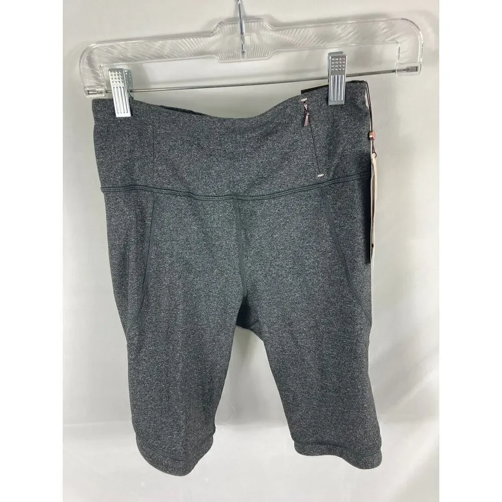 NWT Calia Essential High Rise Bermuda Biker Shorts Grey Size Small